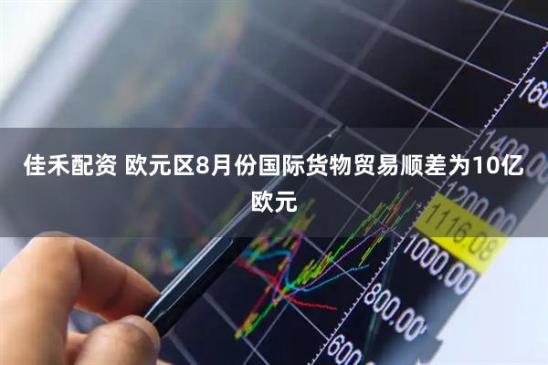 佳禾配资 欧元区8月份国际货物贸易顺差为10亿欧元