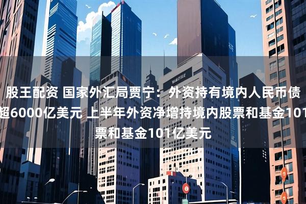 股王配资 国家外汇局贾宁：外资持有境内人民币债券存量超6000亿美元 上半年外资净增持境内股票和基金101亿美元