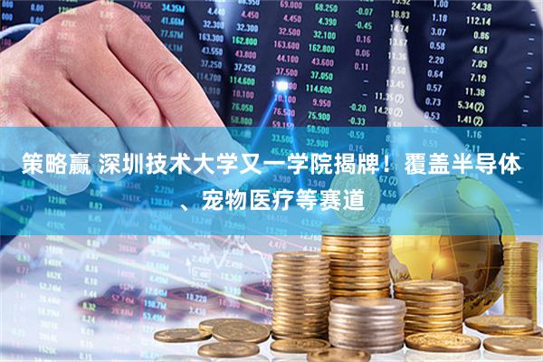 策略赢 深圳技术大学又一学院揭牌!覆盖半导体、宠物医疗等赛道